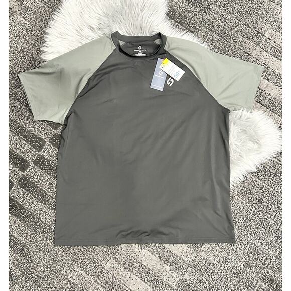 Men's UPF 50+ Quick-Dry Swim Shirt Rash Guard with Sun Protection XXL - Picture 6 of 7